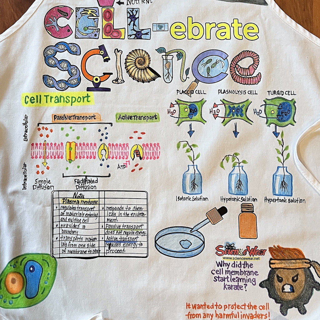 Plasma Membrane - Cell Apron – Hand-Detailed Completed Project image 1
