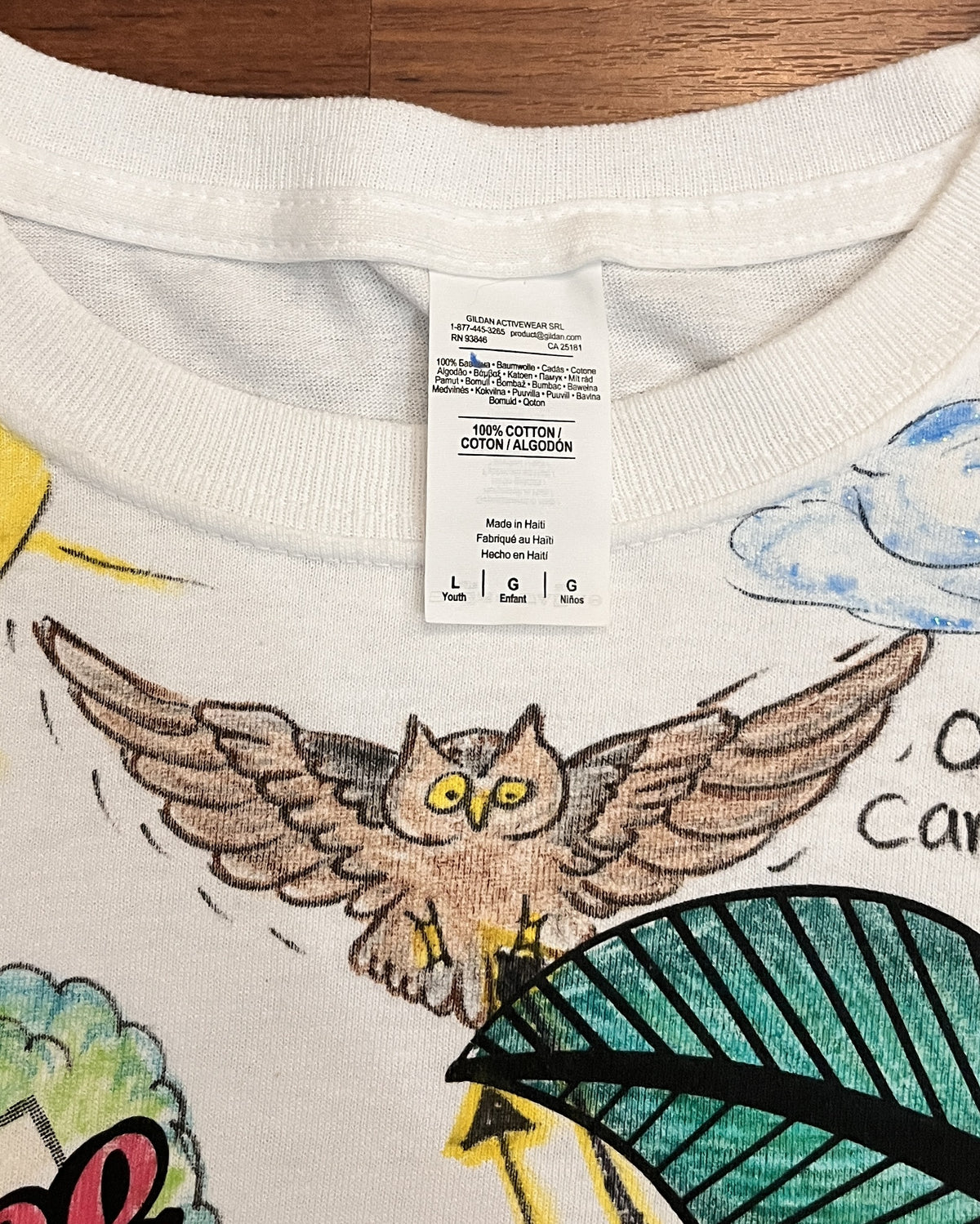 Food Web Shirt – Hand-Detailed Completed Project image 4