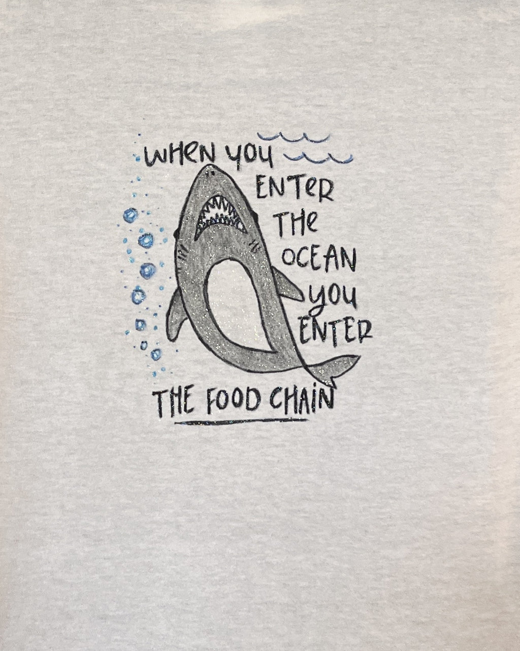 Food Web Shirt – Hand-Detailed Completed Project image 3