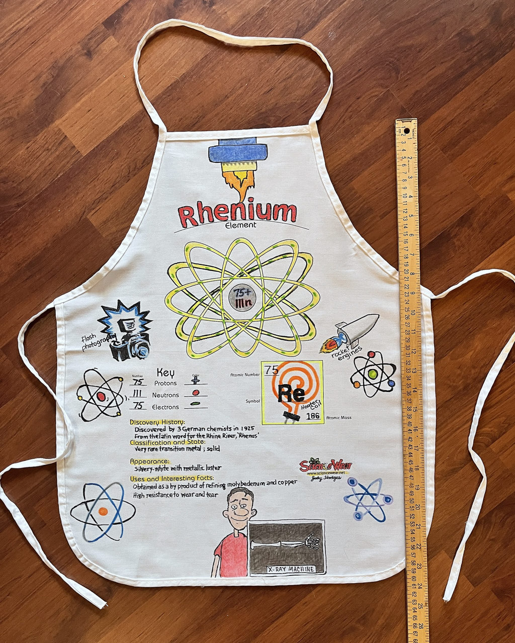 Rhenium Atomic Attire Apron – Hand-Detailed Completed Project image 2