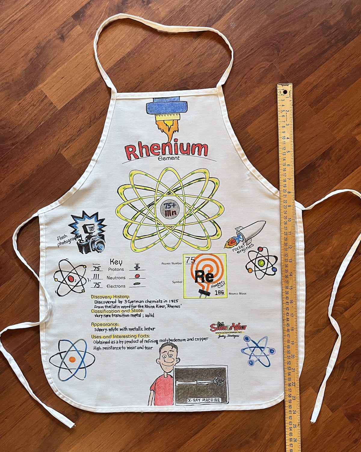 Rhenium Atomic Attire Apron – Hand-Detailed Completed Project image 2