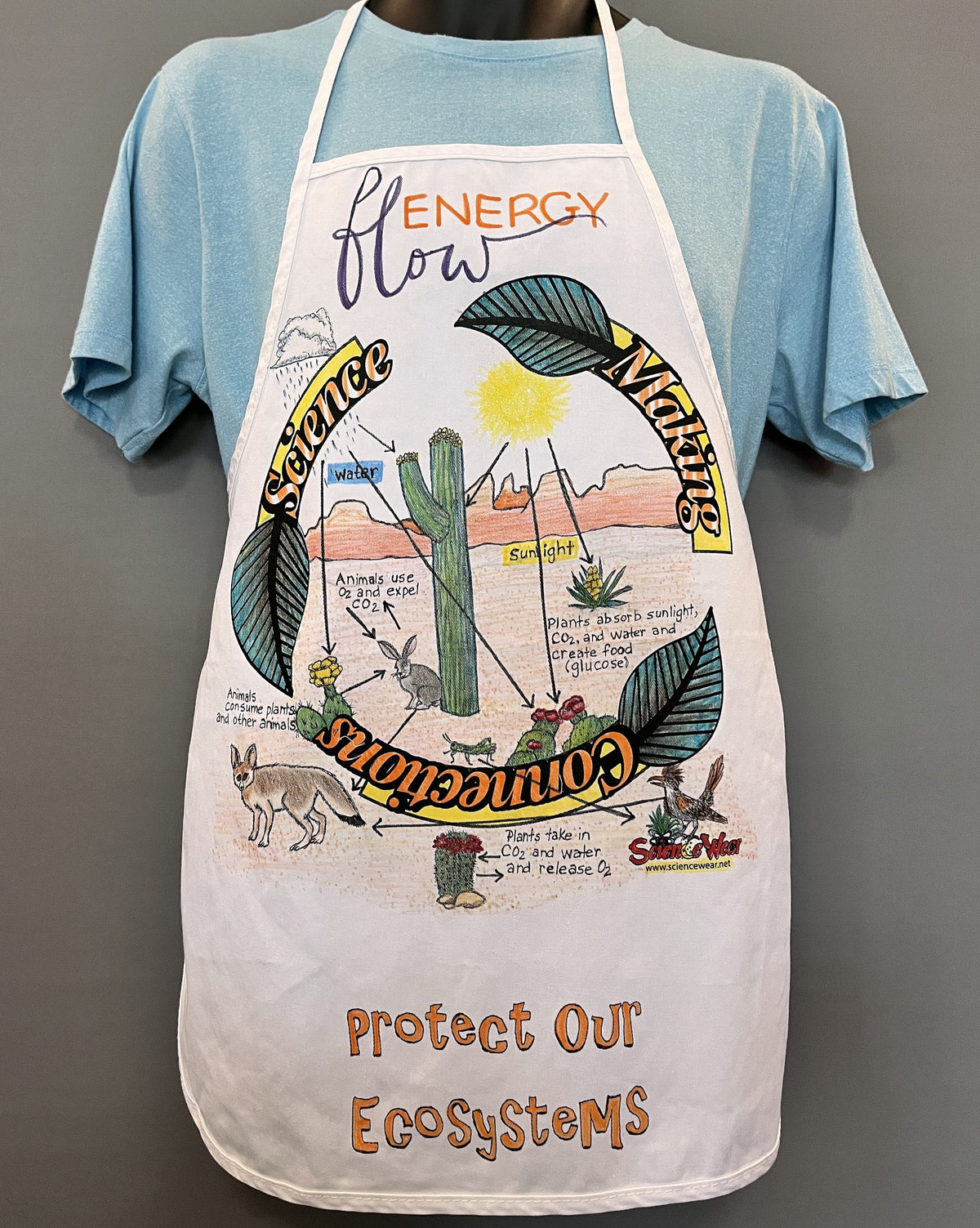 Energy Flow - Desert Food Web Apron – Hand-Detailed Completed Project image 0