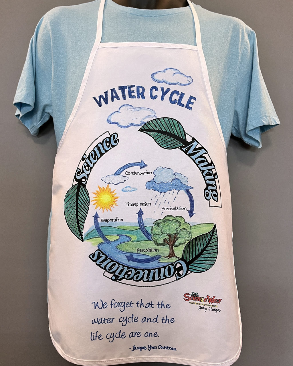 Water Cycle Apron – Hand-Detailed Completed Project image 0