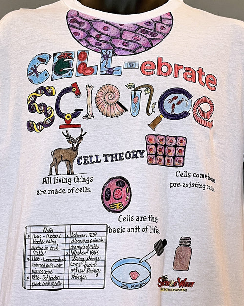 Cell Theory Shirt – Hand-Detailed Completed Project image 1