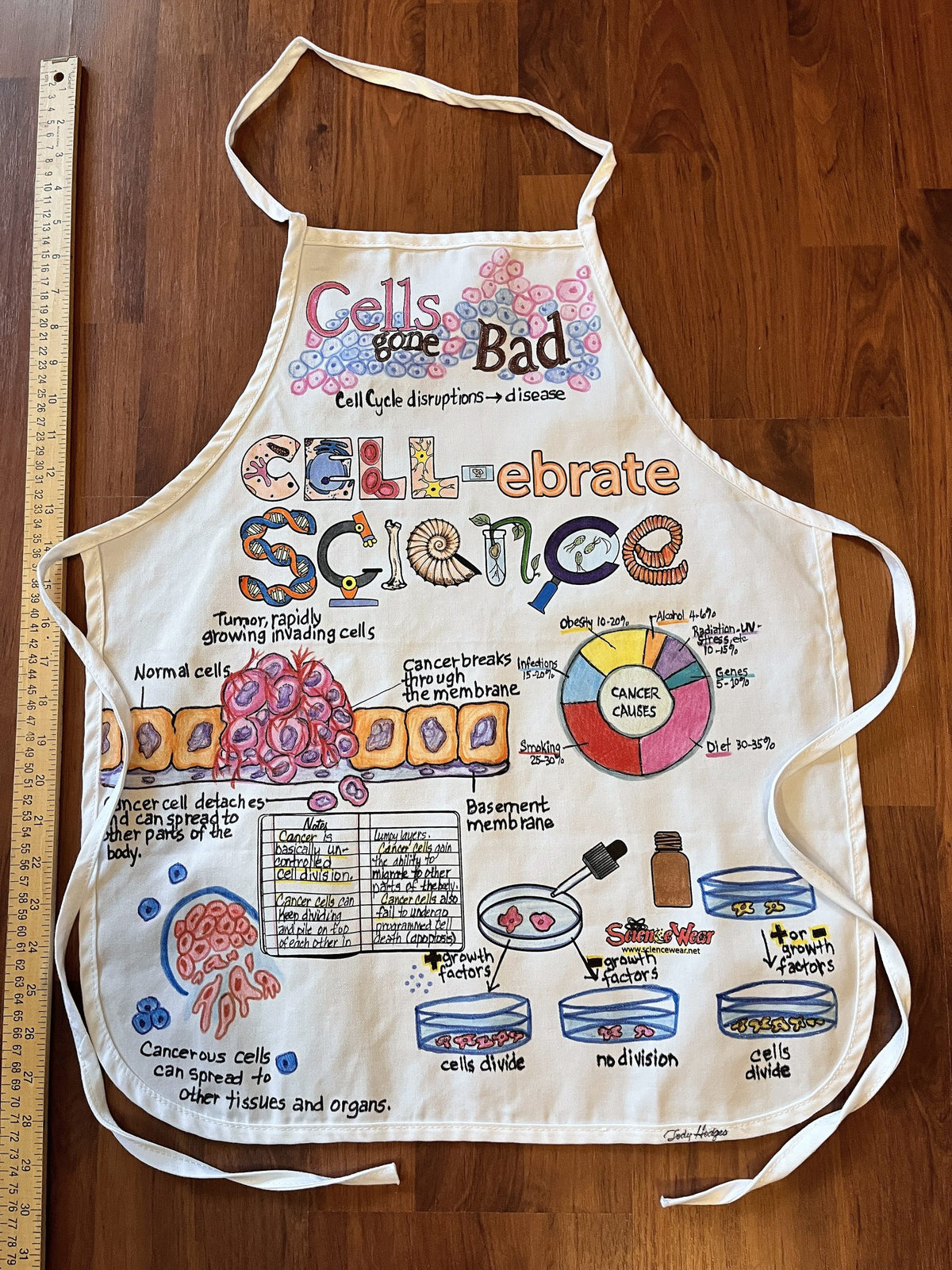 Cells Gone Bad - Cell Apron – Hand-Detailed Completed Project image 2