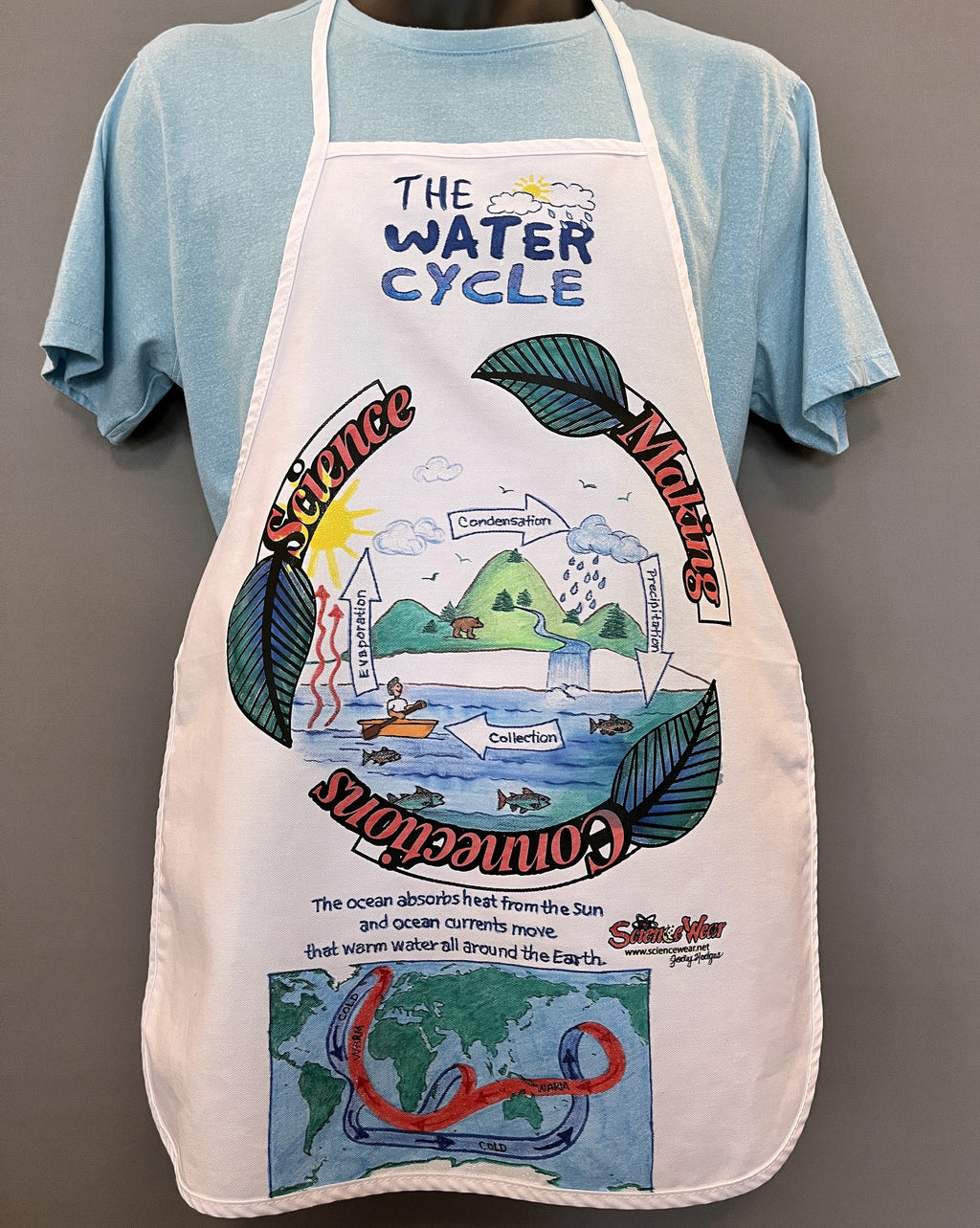 Water Cycle - Ocean Currents Apron – Hand-Detailed Completed Project image 0