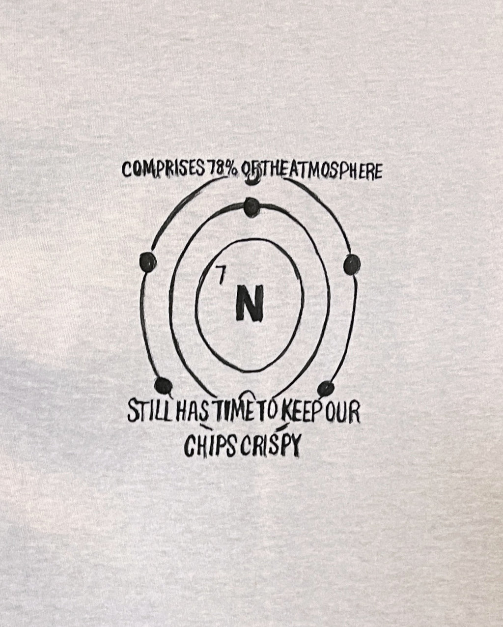 Nitrogen Cycle Shirt – Hand-Detailed Completed Project image 3