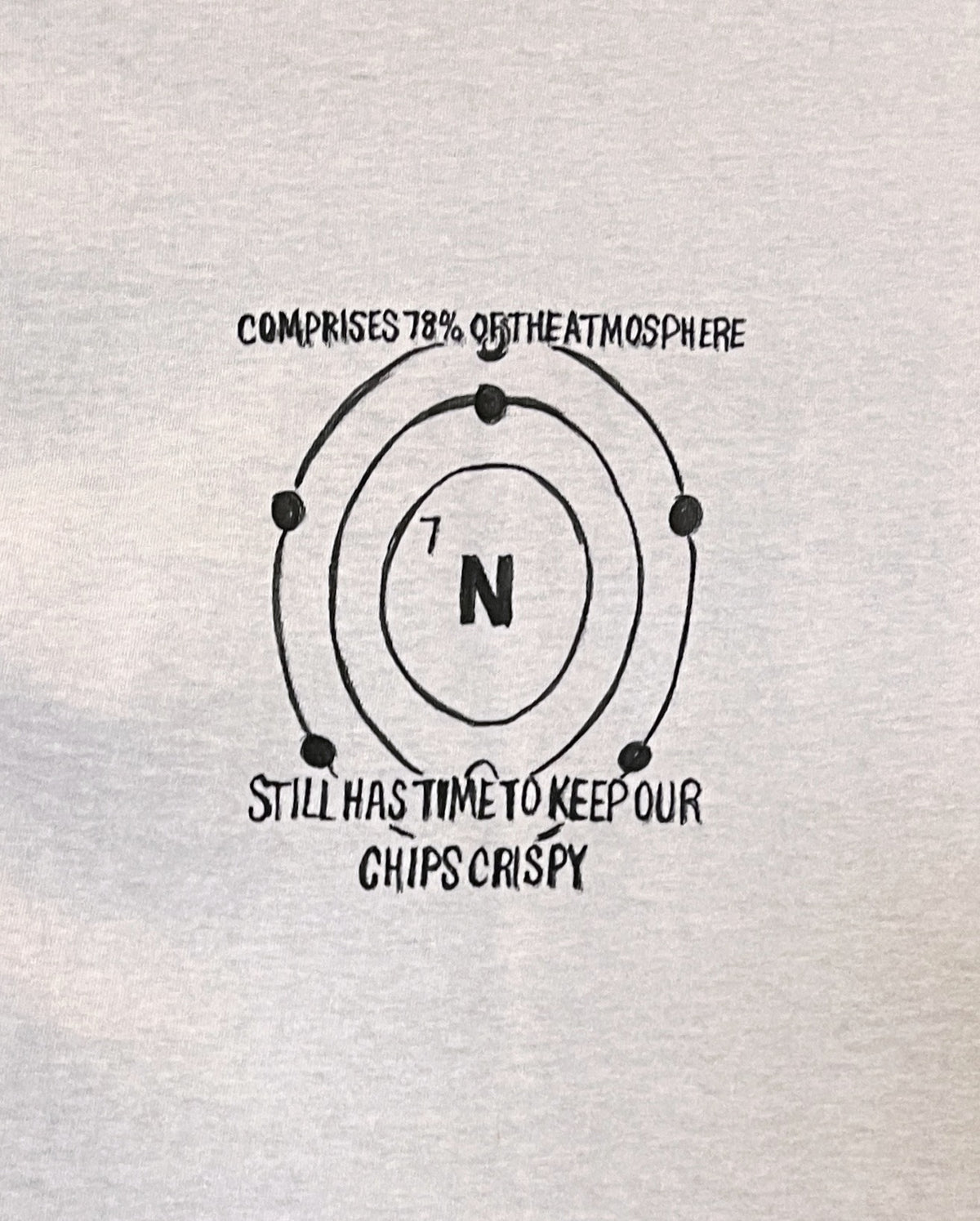Nitrogen Cycle Shirt – Hand-Detailed Completed Project image 3