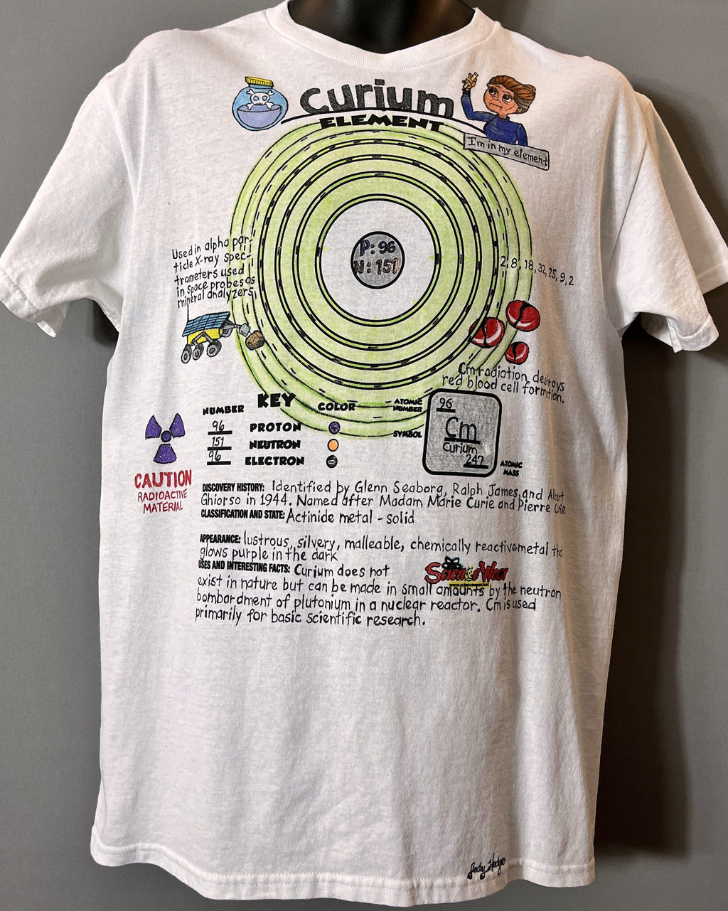 Curium Atomic Attire Shirt – Hand-Detailed Completed Project image 0