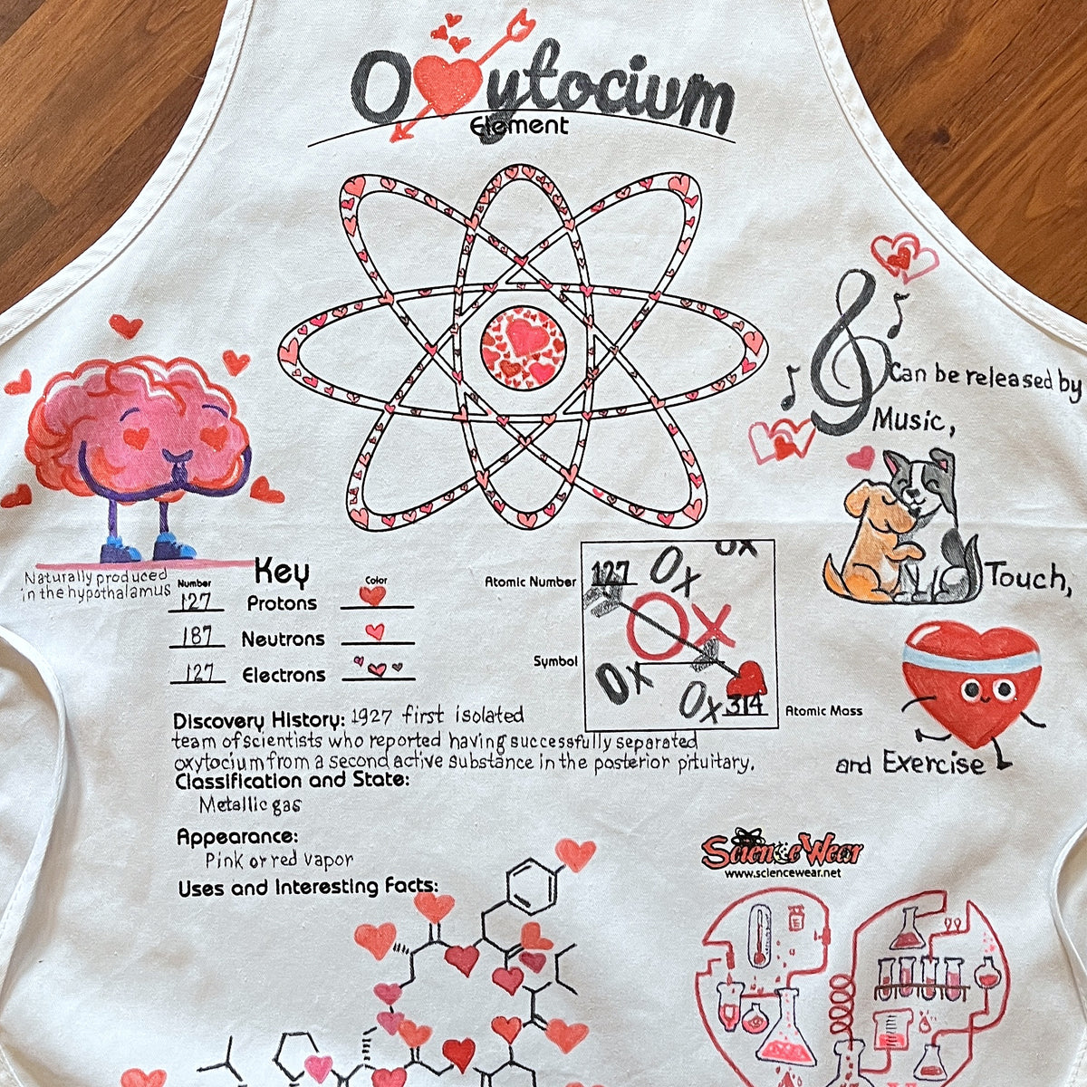 Oxytocium Atomic Attire Apron – Hand-Detailed Completed Project image 1