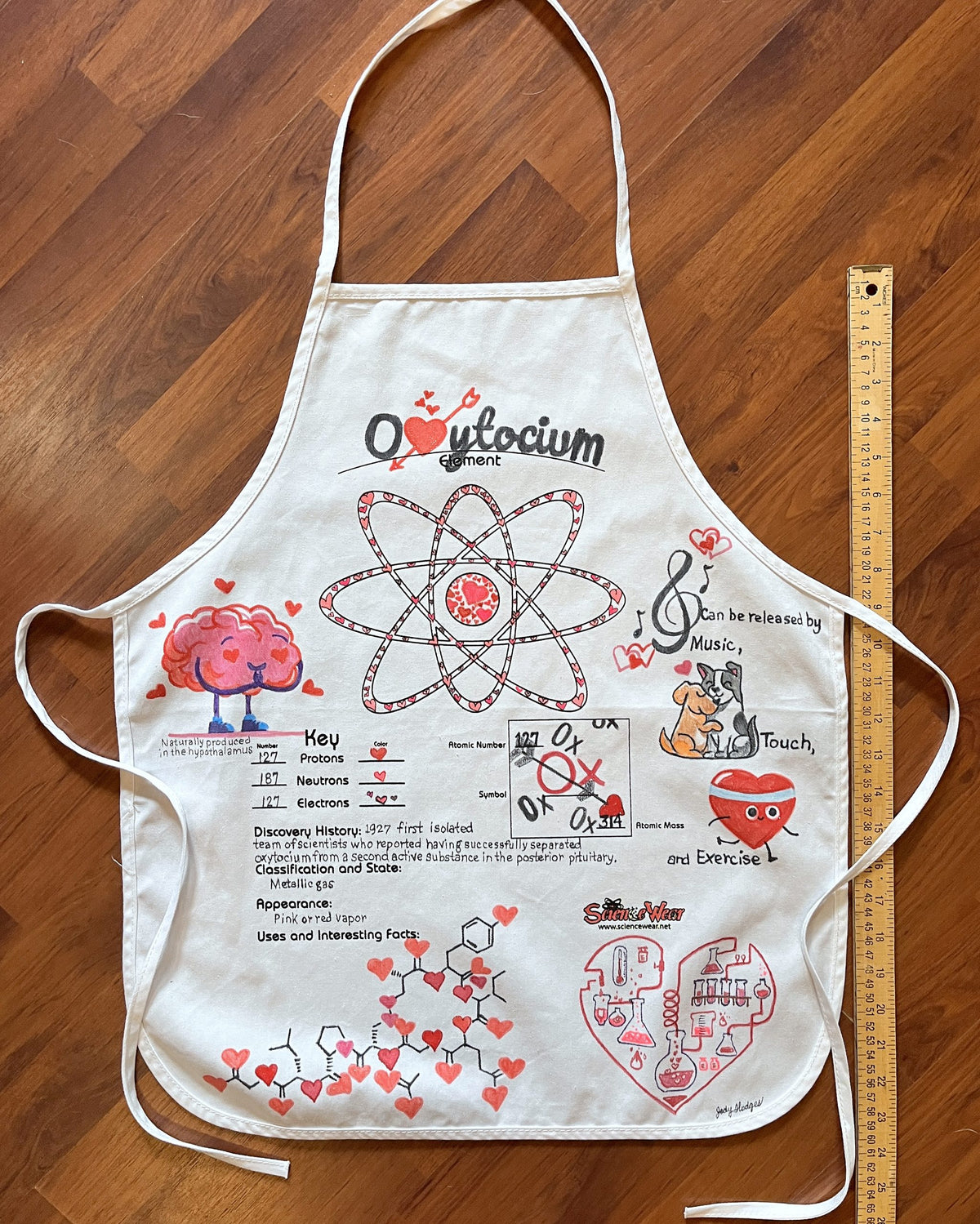 Oxytocium Atomic Attire Apron – Hand-Detailed Completed Project image 2