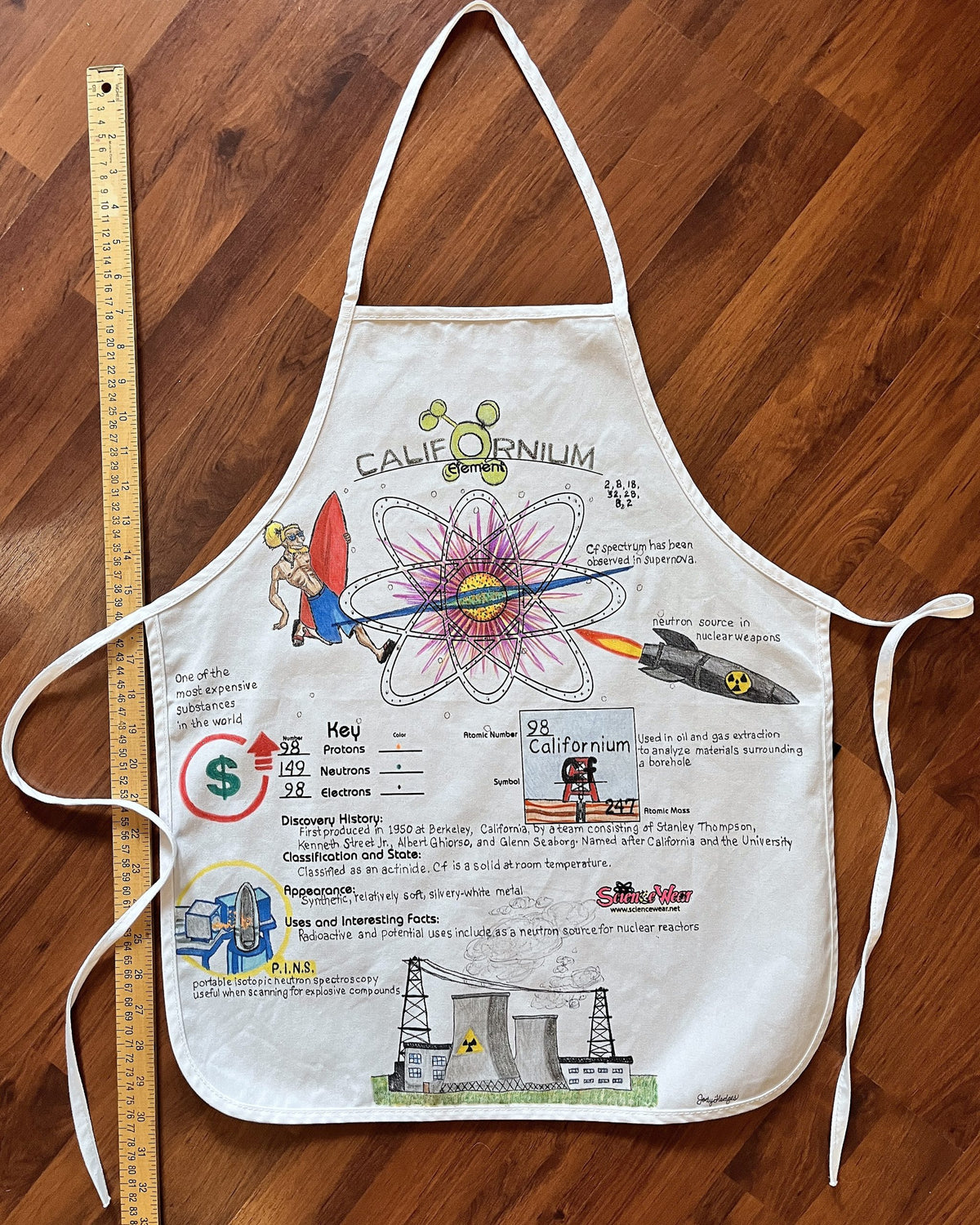 Californium Atomic Attire Apron – Hand-Detailed Completed Project image 2