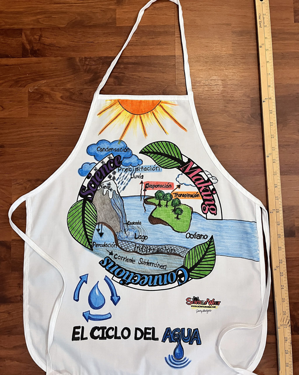 El Ciclo Del Agua Apron – Hand-Detailed Completed Project image 2