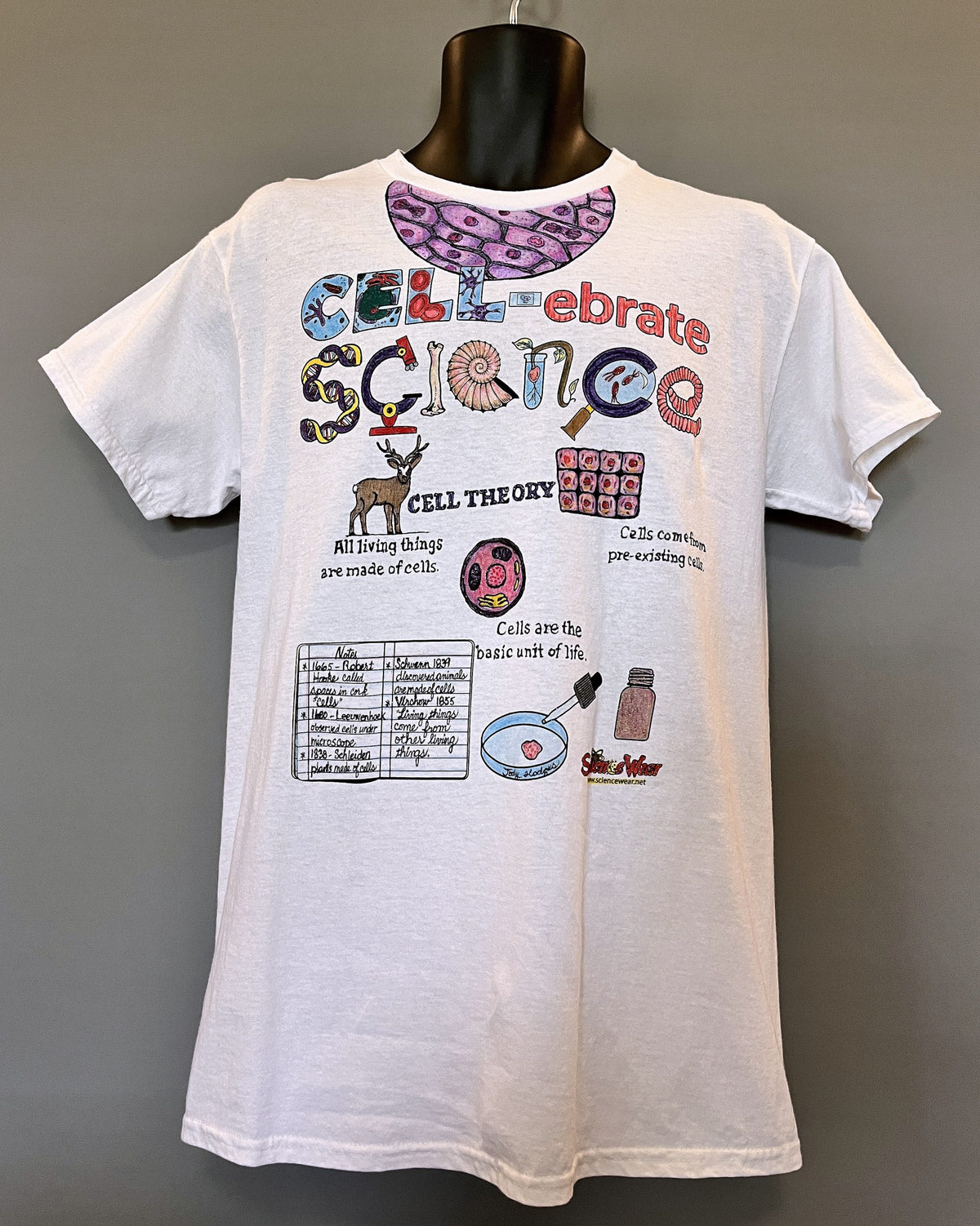 Cell Theory Shirt – Hand-Detailed Completed Project image 0