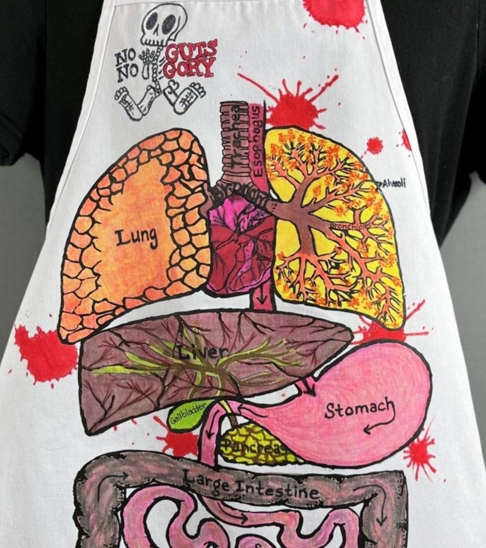 No Guts No Gory – Guts Apron – Hand-Detailed Completed Project image 1