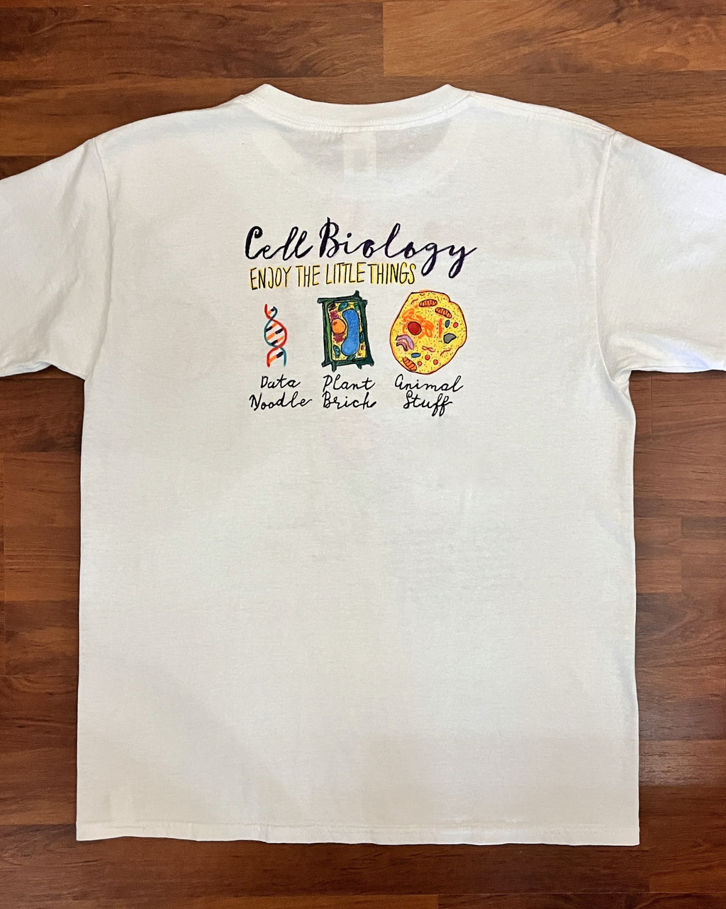 Plant Cell Shirt – Hand-Detailed Completed Project image 2