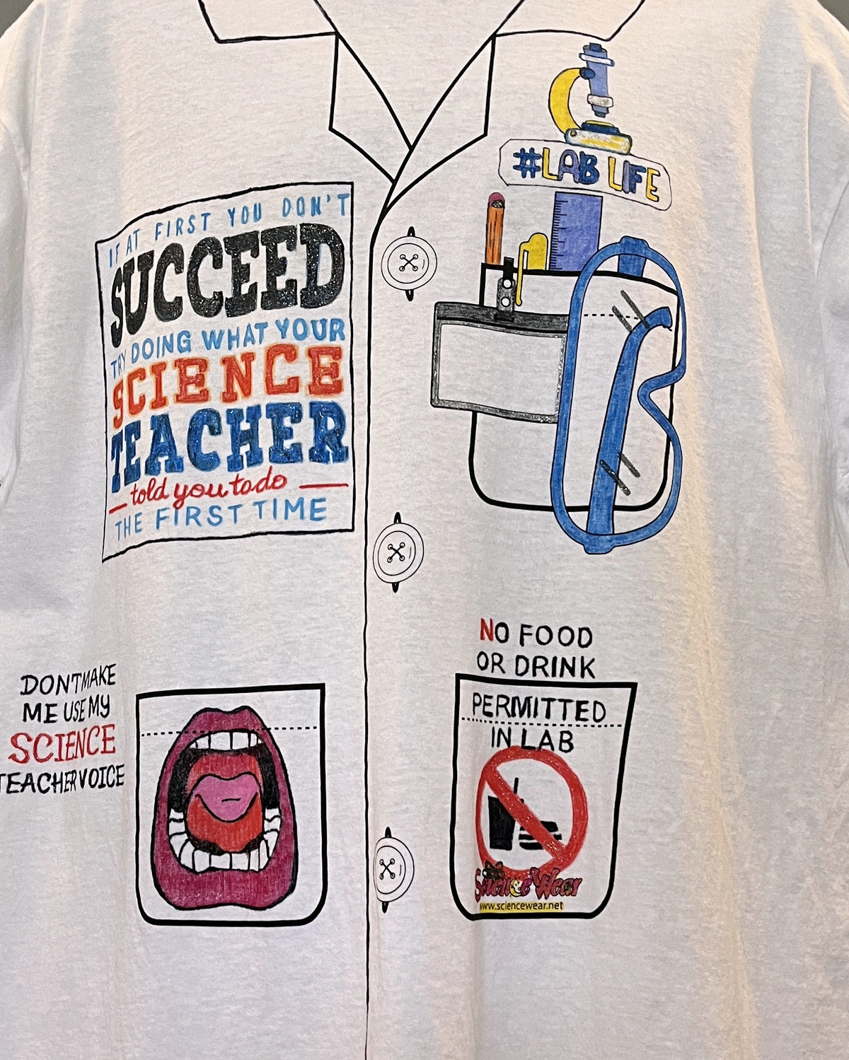 Lab Life Shirt – Hand-Detailed Completed Project image 1