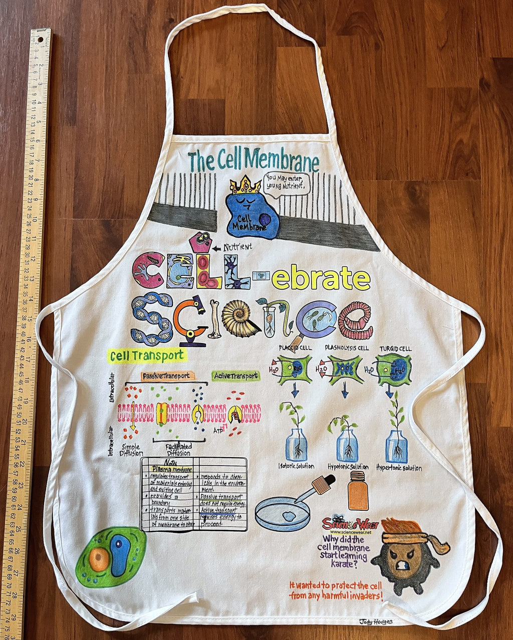 Plasma Membrane - Cell Apron – Hand-Detailed Completed Project image 2