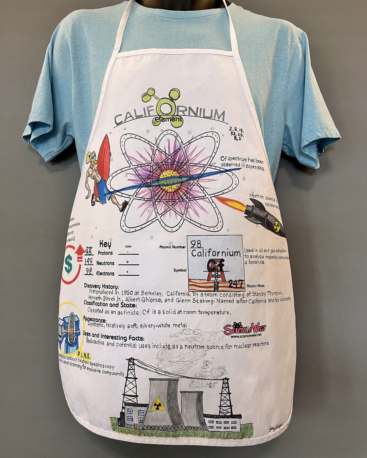 Californium Atomic Attire Apron – Hand-Detailed Completed Project image 0