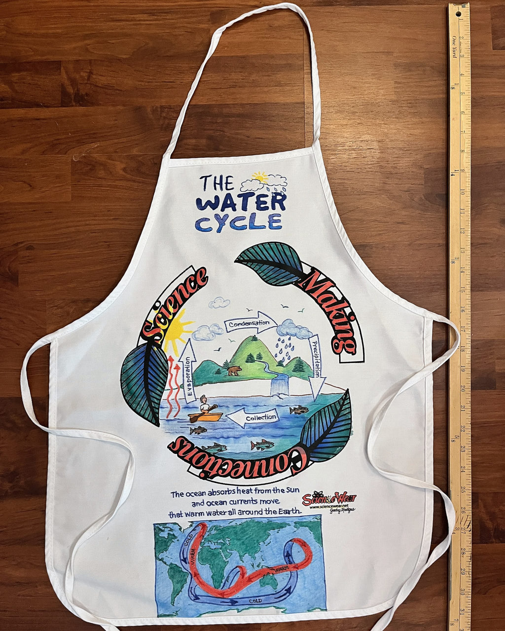 Water Cycle - Ocean Currents Apron – Hand-Detailed Completed Project image 2