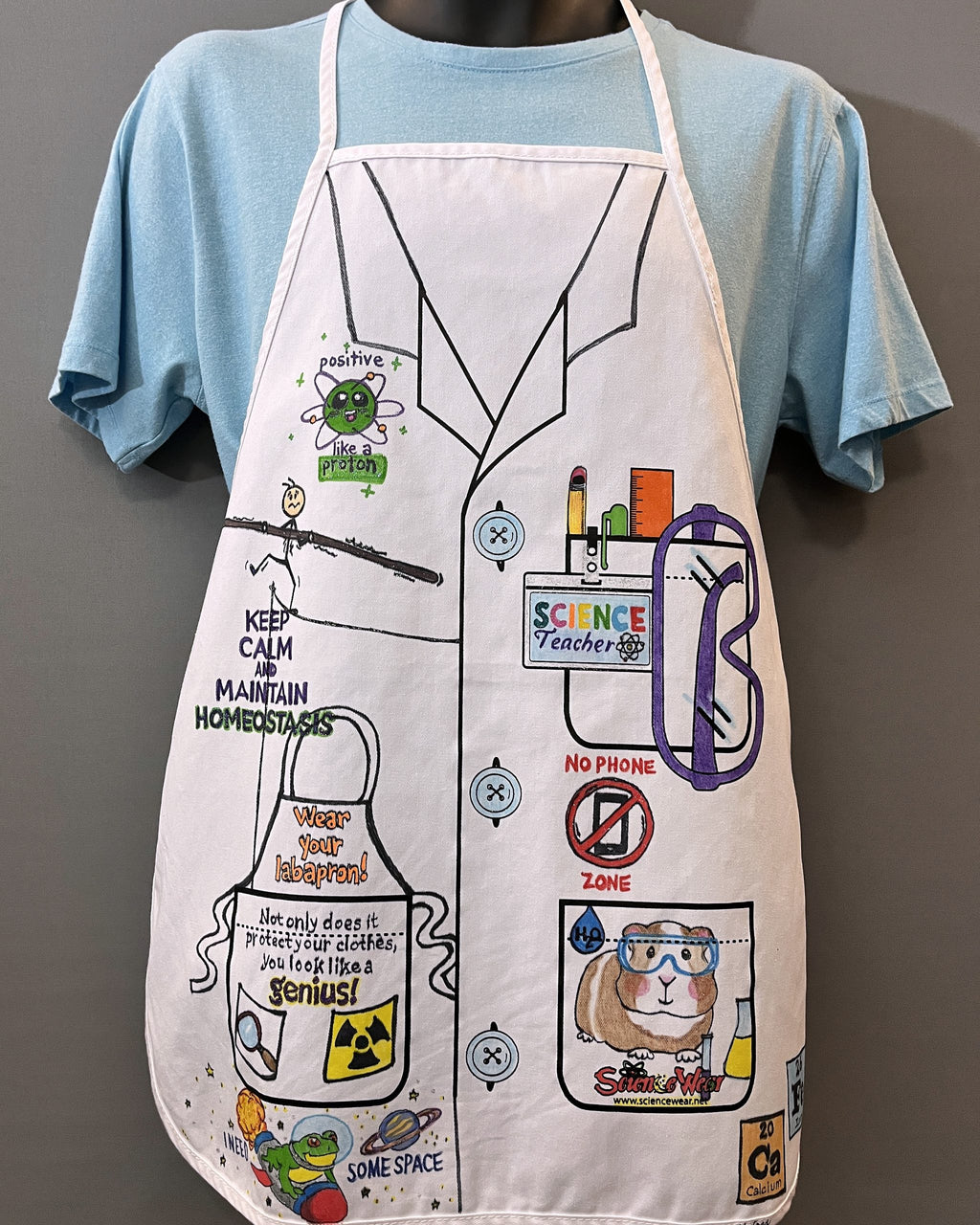 Science Teacher Apron – Hand-Detailed Completed Project image 0