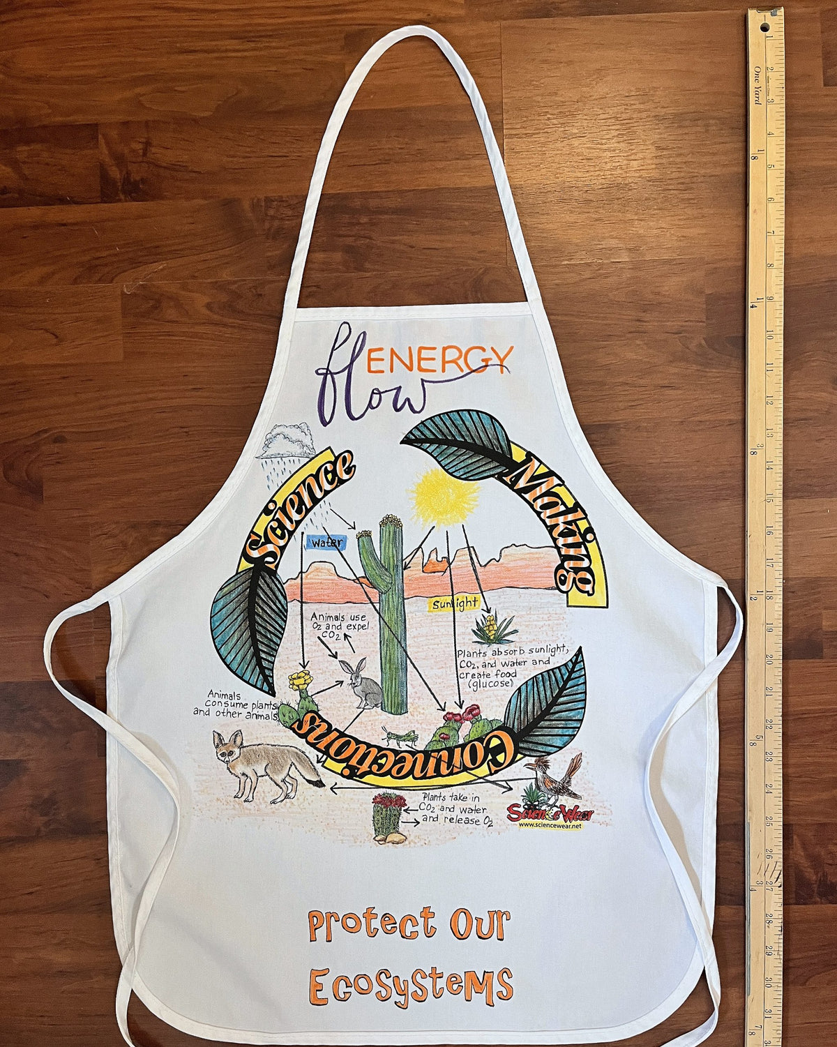 Energy Flow - Desert Food Web Apron – Hand-Detailed Completed Project image 2
