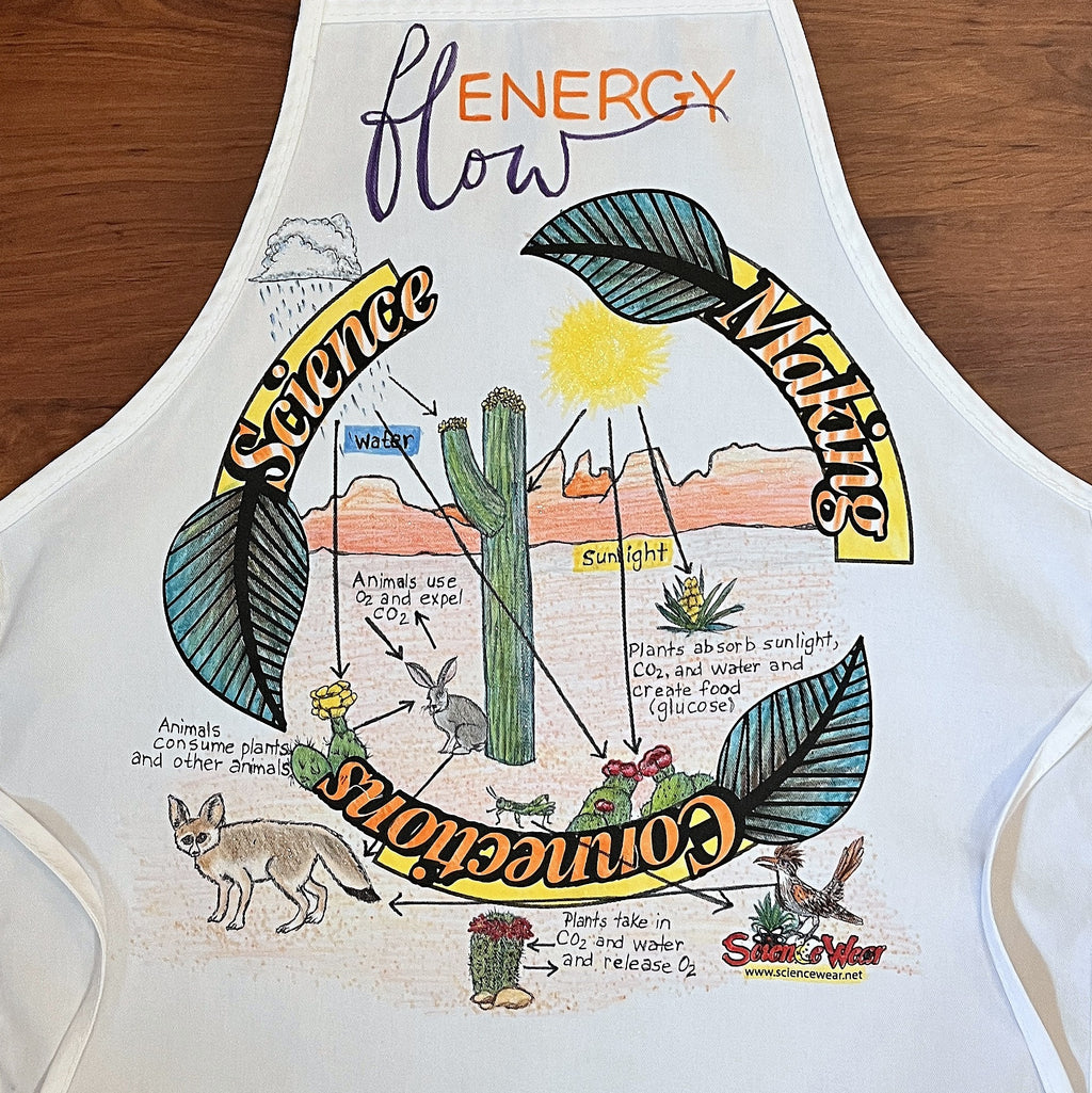 Energy Flow - Desert Food Web Apron – Hand-Detailed Completed Project image 1