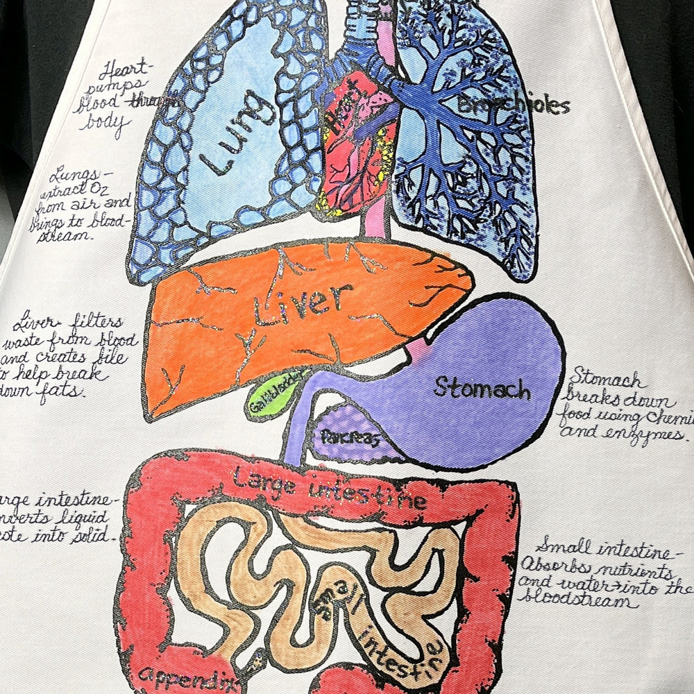 I Love Science Guts Apron – Hand-Detailed Completed Project image 1