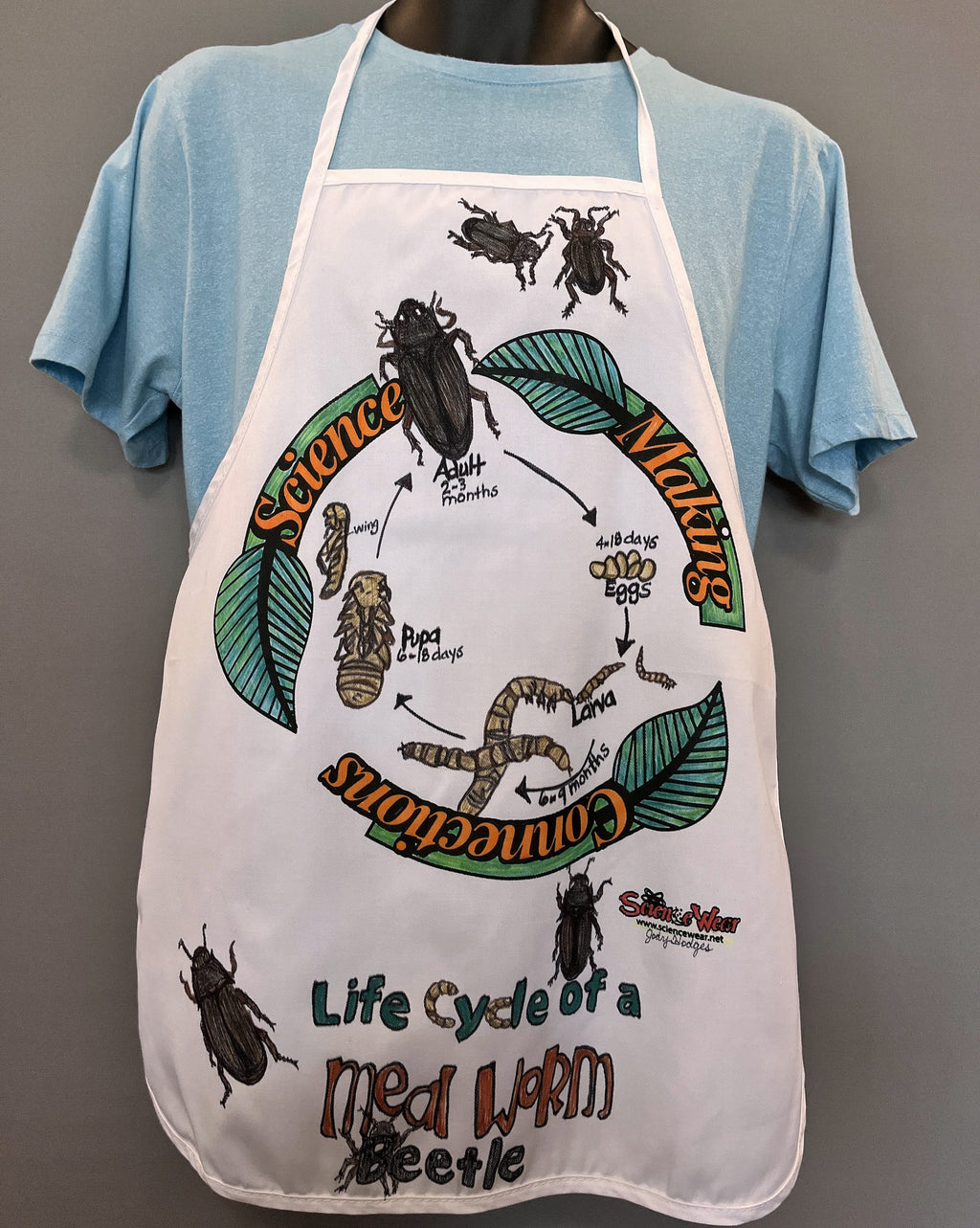 Meal Worm Beetle Life Cycle Apron – Hand-Detailed Completed Project image 0