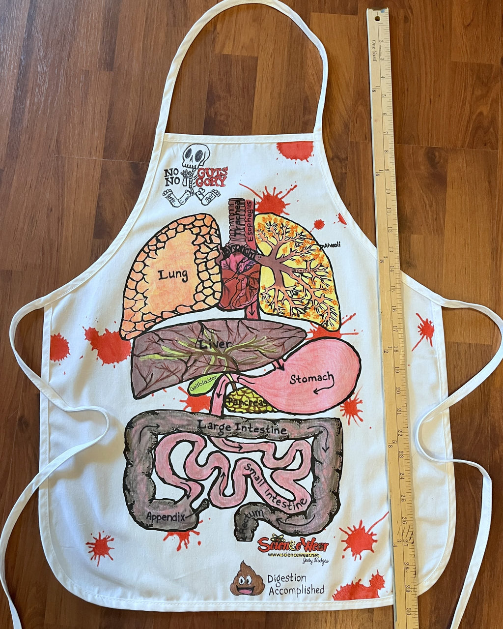 No Guts No Gory – Guts Apron – Hand-Detailed Completed Project image 2