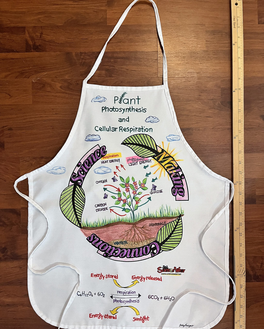 Plant Photosynthesis - Cycle Apron – Hand-Detailed Completed Project image 2