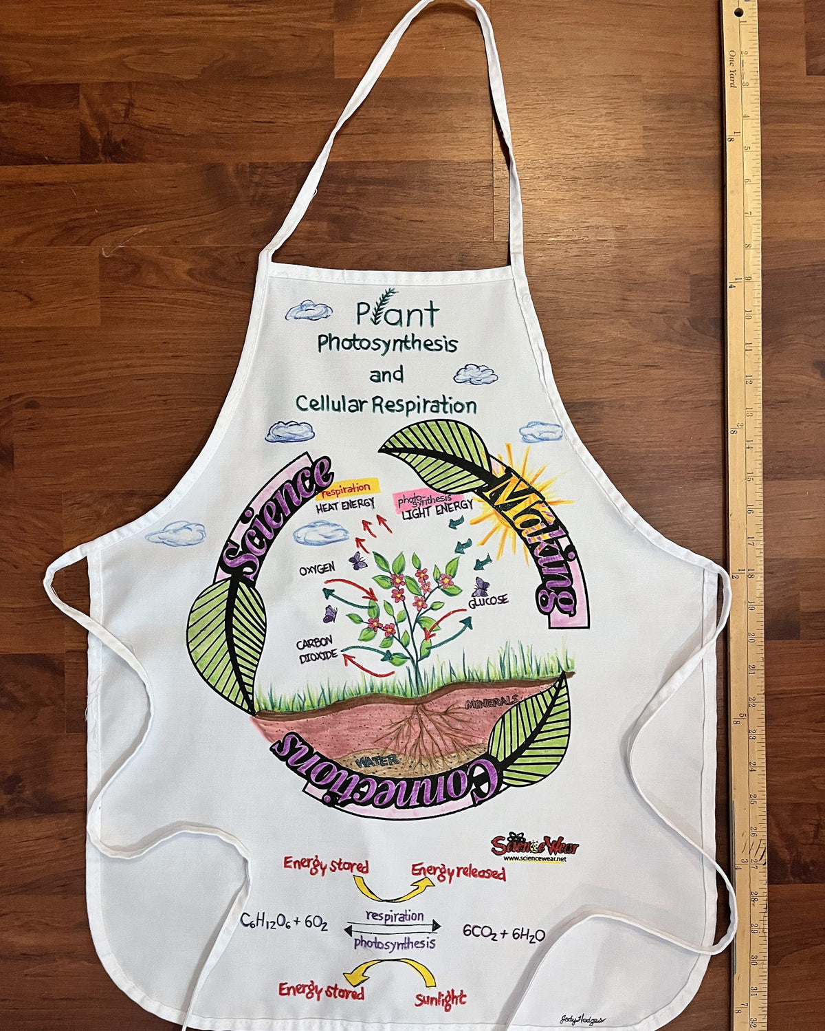 Plant Photosynthesis - Cycle Apron – Hand-Detailed Completed Project image 2